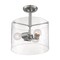 Nuvo Fixture, Semi Flush, 3-Lght, Incandescent, 60W, 120V, A19, Medium Base, Height: 14.00 60/7188 - alternate 3